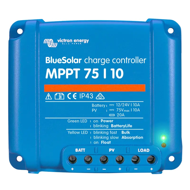 Victron Bluesolar Mppt Charge Controller - 75V - 10Amp - Ul Approved [Scc010010050r] 1