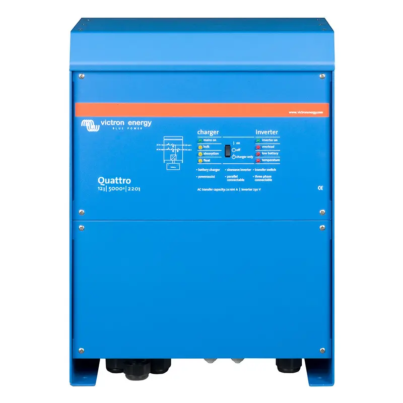 Victron Quattro 12/5000/220-100/100 120V Ve.Bus (Ul458) [Qua125021102] 1