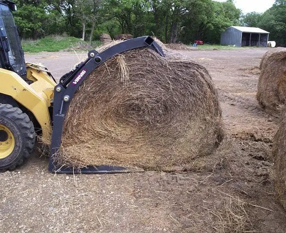 Virnig Big Bale Grapple | Bg Series | Widths 56", 74" & 86" | 15-25 Gpm | For Skid Steers 1