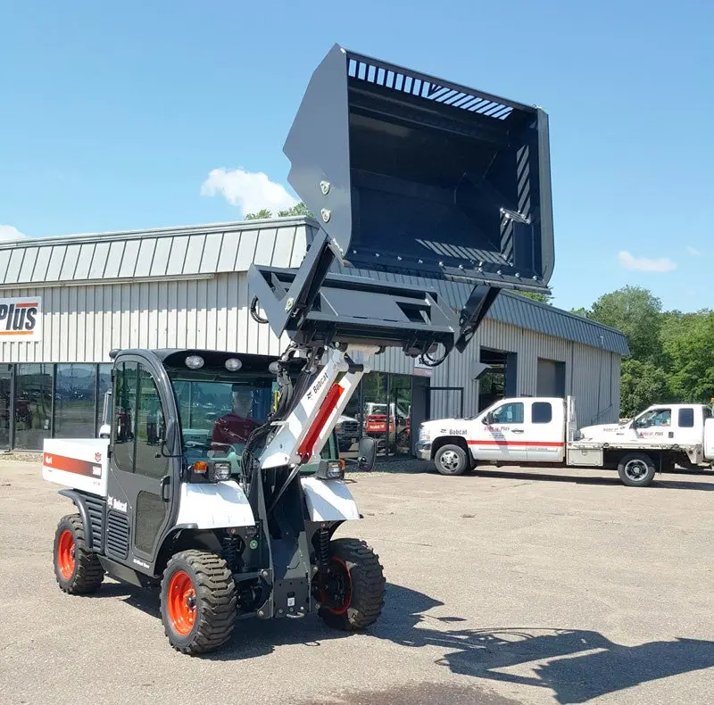 Virnig High Dump Bucket | Dmp Series, | Widths 60" To 96" | 15-25 Gpm | For Skid Steers 1