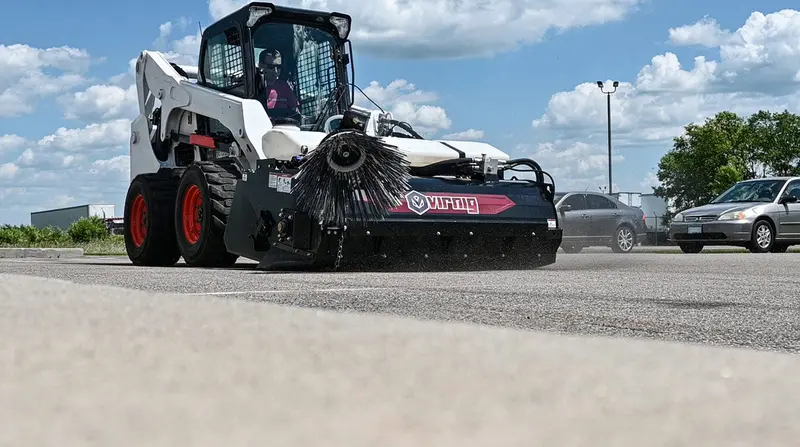 Virnig Pick-Up Broom | Pub Series | Widths 60" To 84" | 15-25 Gpm | For Skid Steers 1