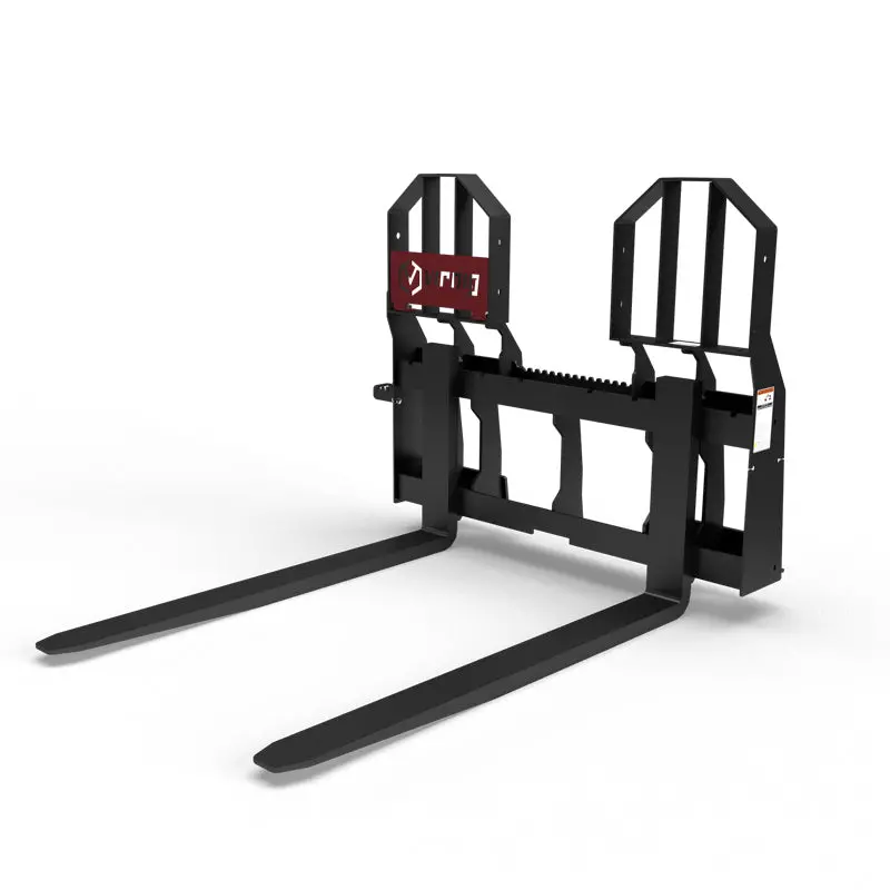 Virnig Rail Pallet Fork Walk-Through | Pfwt Series | Tine Length 42" To 72" | 15-25 Gpm | For Skid Steers 1