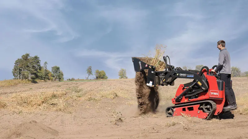 Virnig V20 Mini Skid Steer Multi-Purpose Bucket (4-In-1) | Cmp Series | Widths 36" To 54" | 15-25 Gpm | For Mini Skid Steers 1