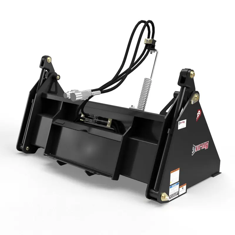 Virnig V20 Mini Skid Steer Multi-Purpose Bucket (4-In-1) | Cmp Series | Widths 36" To 54" | 15-25 Gpm | For Mini Skid Steers 12