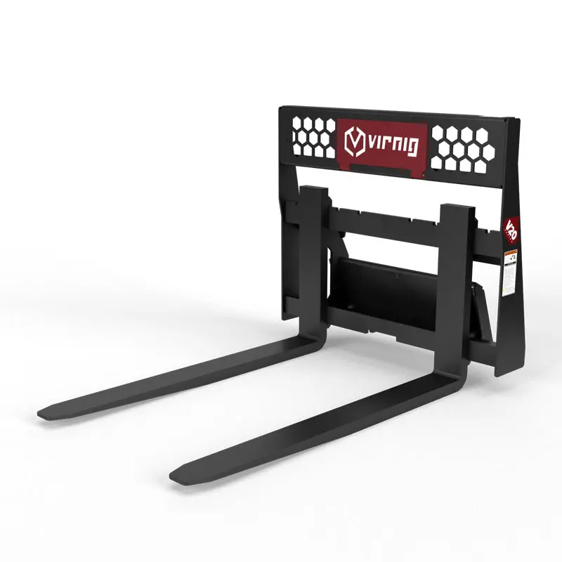 Virnig V20 Mini Skid Steer Rail Pallet Fork | Models Cpf3622 & Cpf4222 | Widths 36" & 42" | 15-25 Gpm | For Mini Skid Steers 1