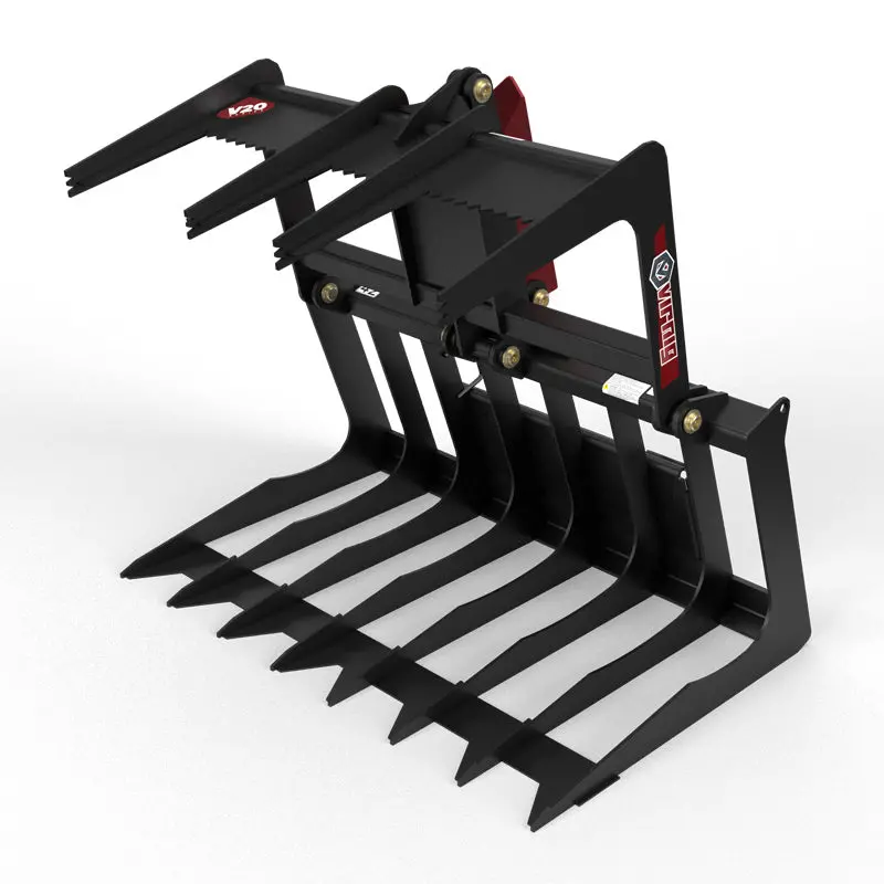 Virnig V20 Mini Skid Steer Skeleton Grapple | Csgv Series | Widths 36" To 48" | 15-25 Gpm | For Mini Skid Steers 1