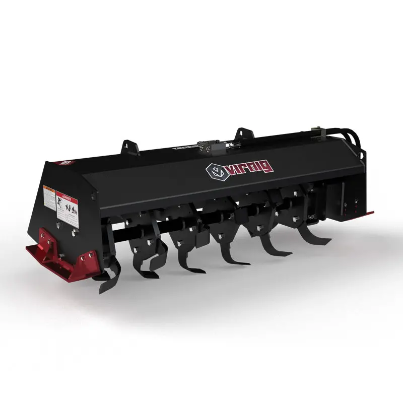 Virnig V20 Mini Skid Steer Tiller | Model Ctrl48 | Width 48" | 10-18 Gpm | For Mini Skid Steers 1