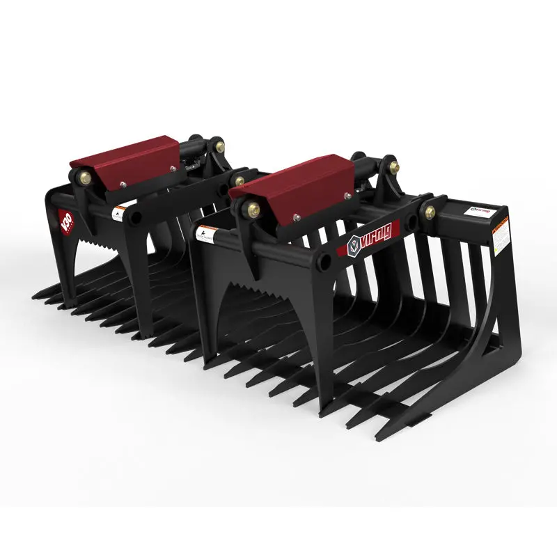 Virnig V30 Compact Tractor Skeleton Rock Grapple | Srgv-Ct | Widths 48" To 72" | 20-50 Hp | For Compact Tractors 10