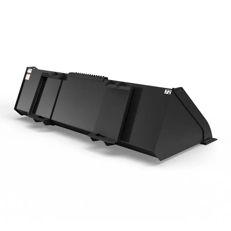 Virnig V40 Low Profile Dirt Bucket | Edv Series | Widths 61.5" To 85.5" | 22 Gpm | For Skid Steer & Track Loaders 5