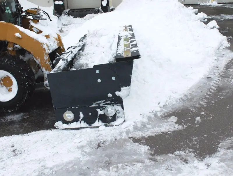 Virnig V50 Low Profile Snow Pusher | Lswp Series | Widths 92.3" To 124.5" | 15-25 Gpm | For Skid Steers 1