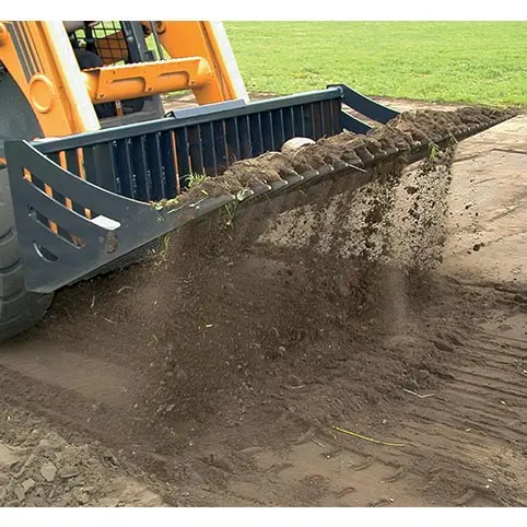 Virnig V50 Skeleton Rock Bucket | Srv Series | Widths 60" To 84" | 15+ Gpm | For Skid Steers 1