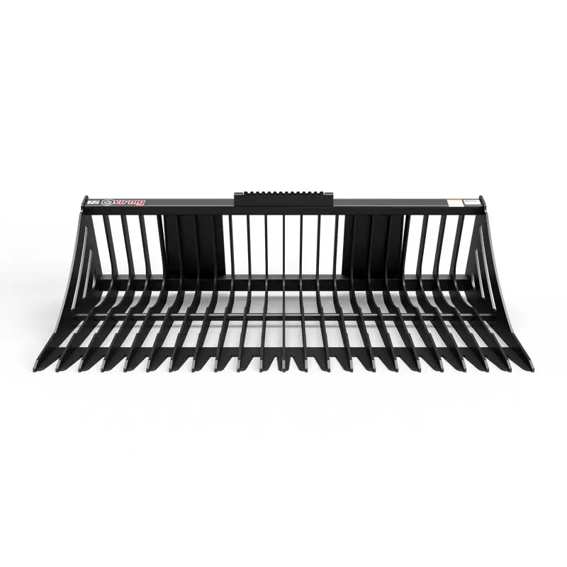 Virnig V50 Skeleton Rock Bucket | Srv Series | Widths 60" To 84" | 15+ Gpm | For Skid Steers 2