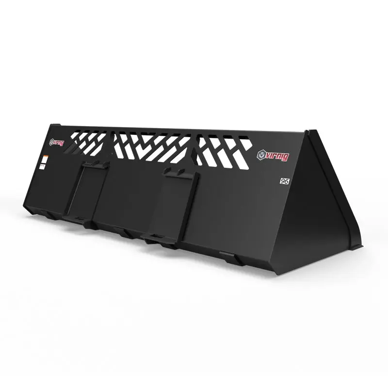 Virnig V50 Snow / Light Material Bucket | Mshv Series | Widths 72" To 101" | 15-25 Gpm | For Skid Steers 5