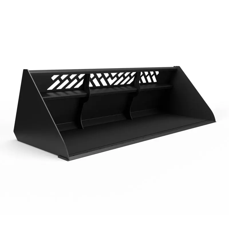 Virnig V50 Snow / Light Material Bucket | Mshv Series | Widths 72" To 101" | 15-25 Gpm | For Skid Steers 8
