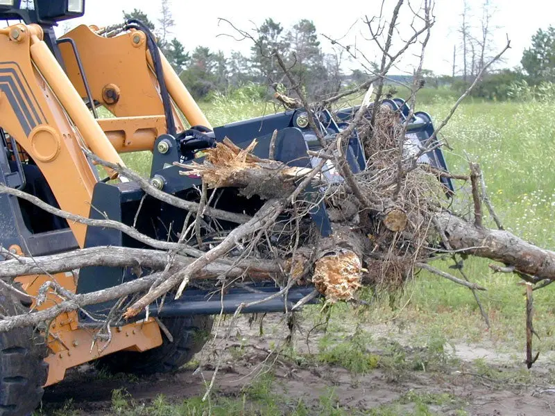 Virnig V50 Tine Fork Grapple | Tbg Series | Widths 61" To 79" | 15-25 Gpm | For Skid Steers 1