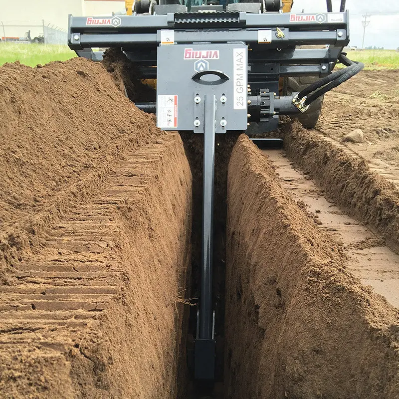 Virnig V50 Trencher | Tch Series | Dig Depths 36" To 60" | 15-25 Gpm | For Skid Steers 1