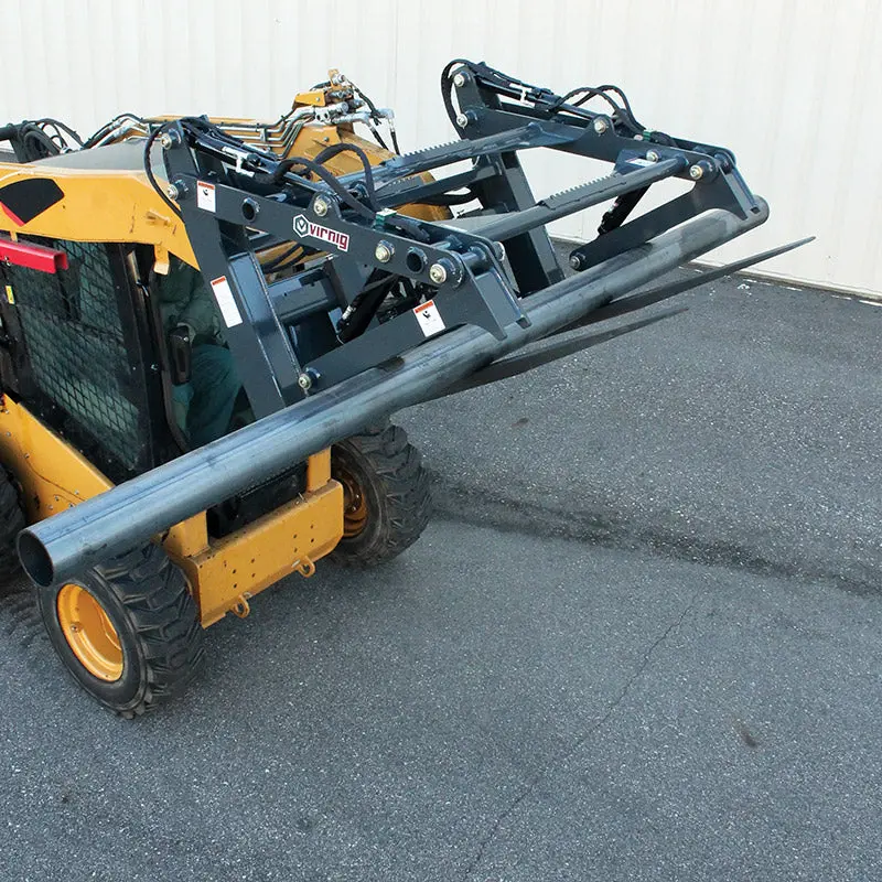 Virnig V60 Four-Cylinder Pipe Pallet Fork Grapple | Models Ppfg448 & Ppfg460 | Width 69" | 15-25 Gpm | For Skid Steers 1