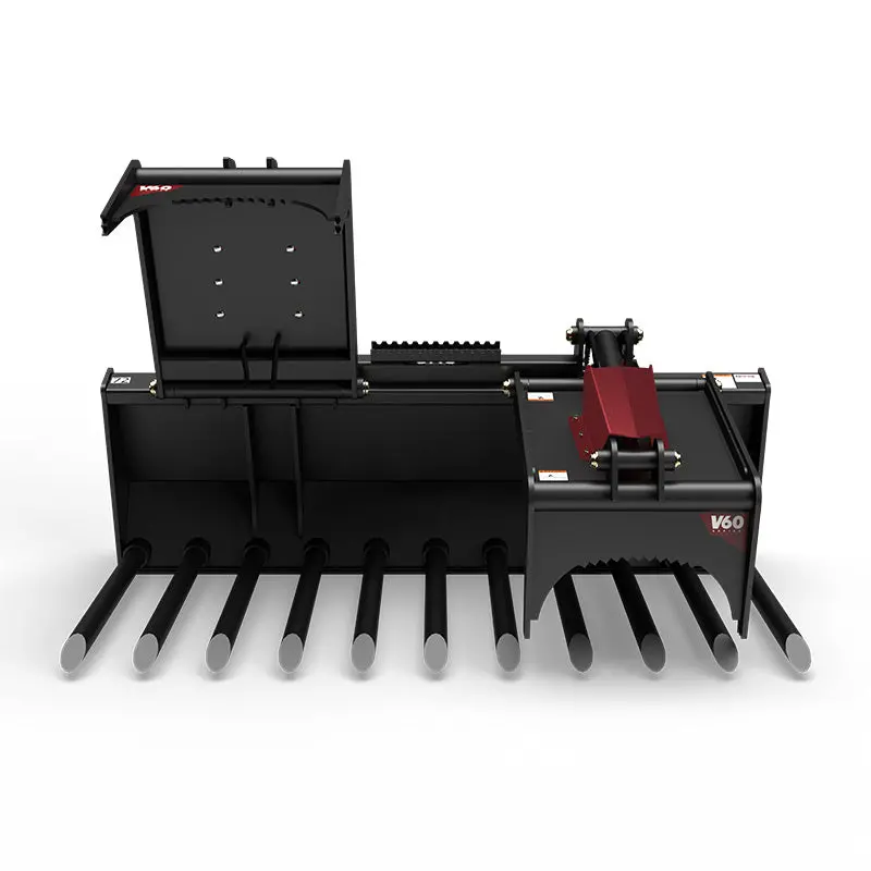 Virnig V60 Tine Fork Grapple | Itg Series | Widths 73" To 91" | 15-25 Gpm | For Skid Steers 2