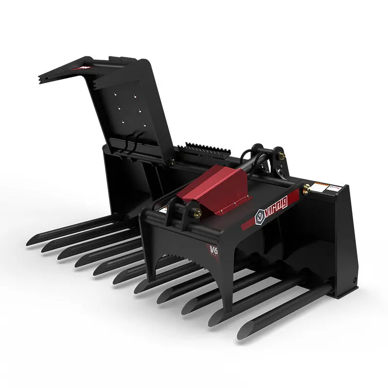 Virnig V60 Tine Fork Grapple | Itg Series | Widths 73" To 91" | 15-25 Gpm | For Skid Steers 3