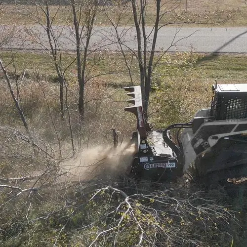Virnig V70 Drum Mulcher | Models Drm60 & Drm72 | Widths 60" & 72" | 30-50 Gpm | For Skid Steers 1