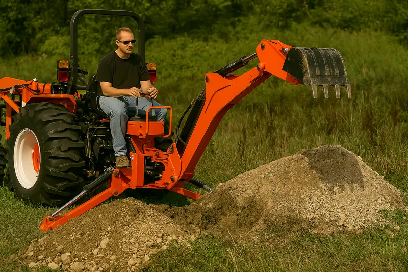 Wallenstein 3-Point Hitch Backhoe | Model Gx Series | Digging Depth 6' 4" - 11' 4" | 45-100 Hp | For Tractors 1