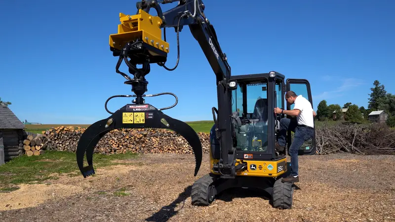 Wallenstein Log Grapple | Model Lxg520r | Width 52" | Rotation 360° | 5-7 Tons | For Excavators 1