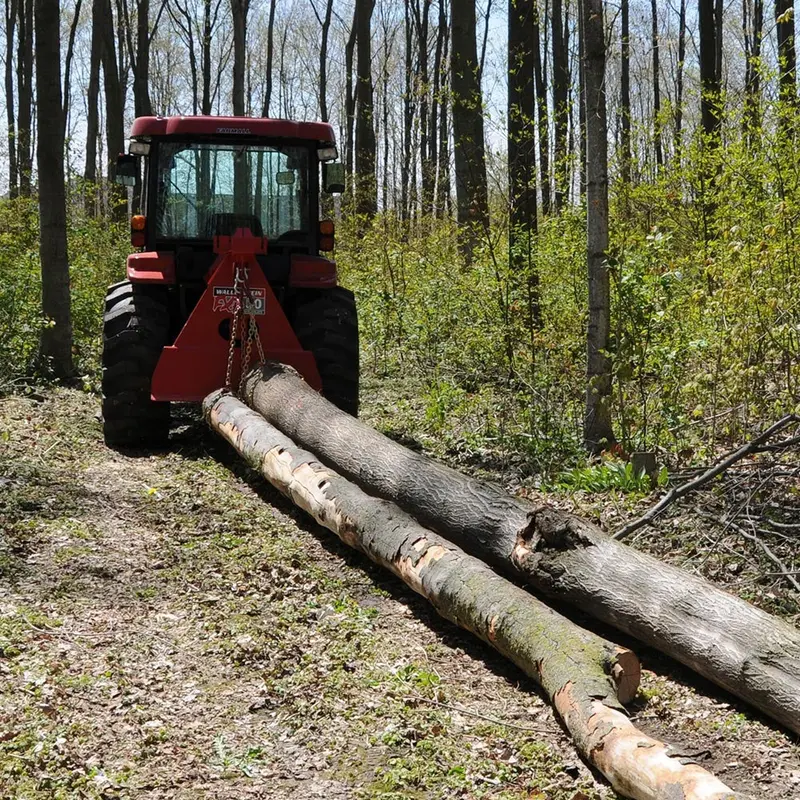 Wallenstein Skidding Winches & Plates | Model Fxp20 & Fxp30 | Width 12" & 25" | 40-80 Hp | For Tractors 2