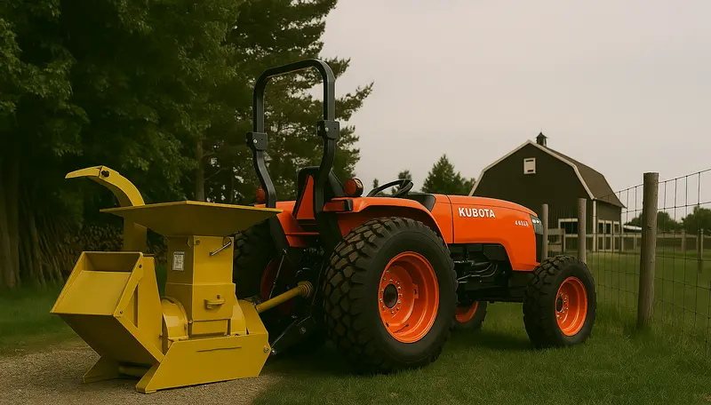 Wallenstein Wood Chipper/Shredder | Models Bxm42 & Bxm32 | Rotor Diameter 18" & 25" | 12-85 Hp | For Tractors 1