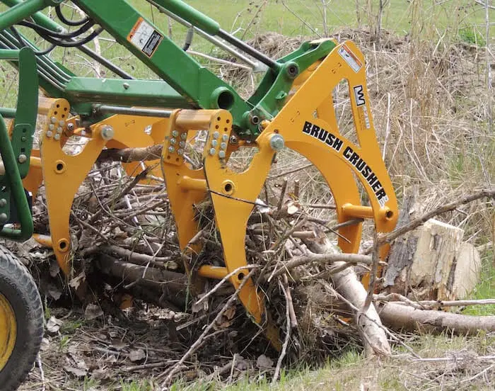 Westendorf Brush Crusher | Model 4300 | Hydraulic-Free Grapple | Skid Steer-Compatible | V-Tooth Grip | 30–70 Hp | For Tractors 1