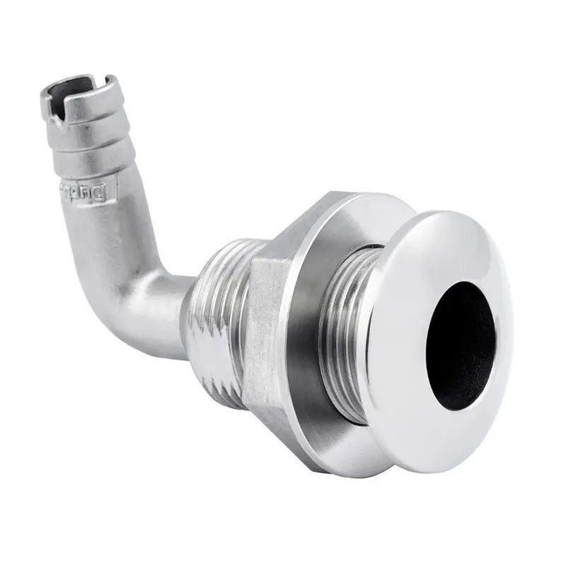 Whitecap 1-1/2" Duplex Stainless Steel 90 Degree Thru-Hull Fitting [6581X] 1