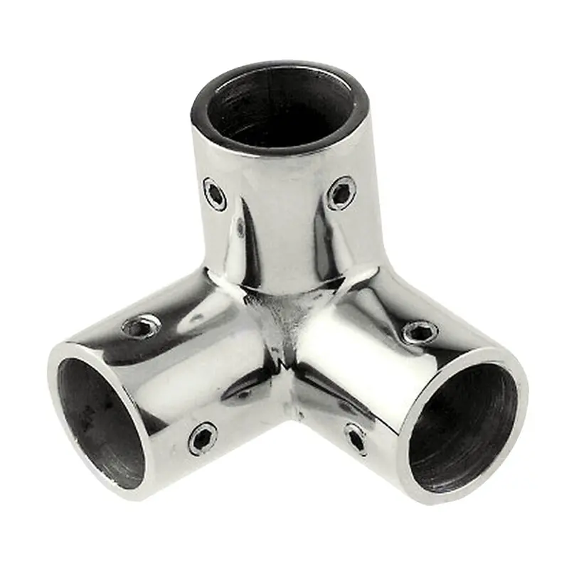 Whitecap 1" O.D. Ss 3-Way Corner Fitting [6146C] 1