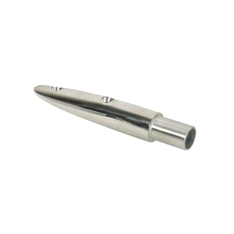 Whitecap 5-1/2 Degree Rail End (End-Out) - 316 Stainless Steel - 7/8" Tube O.D. [6048C] 1