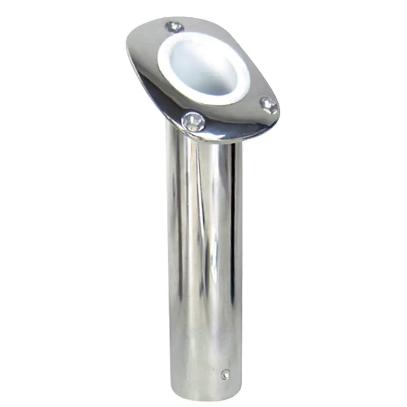 Whitecap Bluewater 30 Deg. Stamped S.S. Flush Mount Rod Holder [S-0096] 1