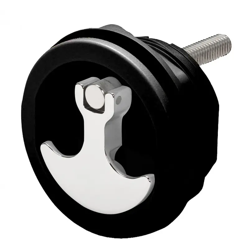 Whitecap Compression Handle Cp Zamac/Black Nylon No Lock Fresh Water Use Only [S-1417Bc] 1