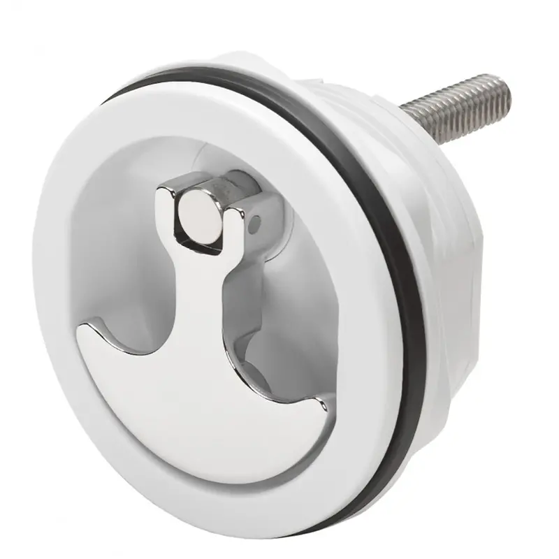 Whitecap Compression Handle Cp Zamac/White Nylon No Lock Fresh Water Use Only [S-1417Wc] 1