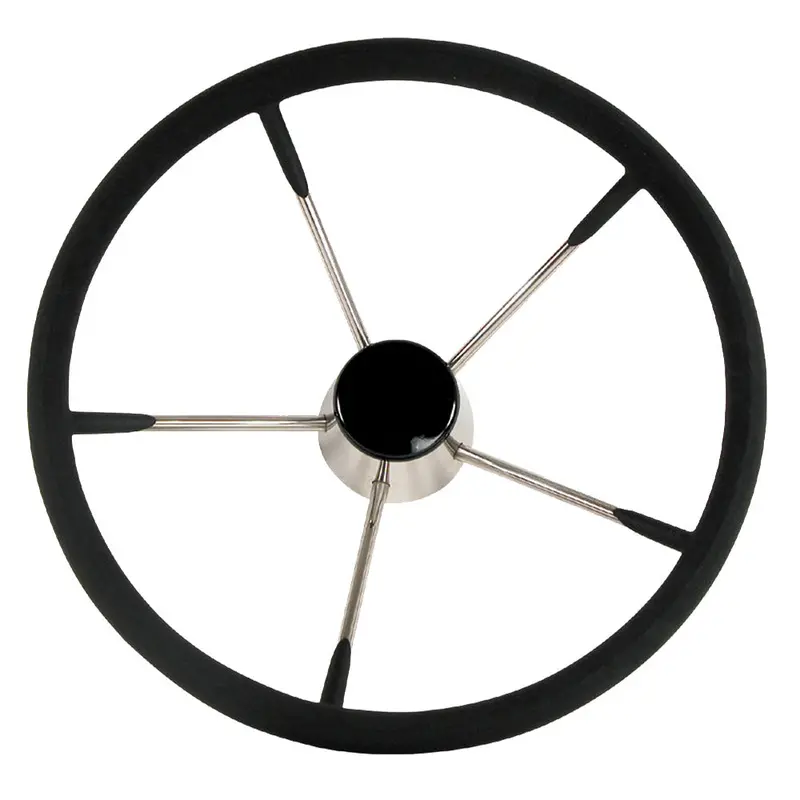 Whitecap Destroyer Steering Wheel - Black Foam, 15" Diameter [S-9004B] 1
