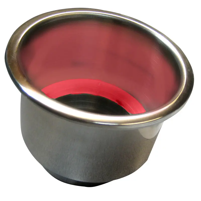 Whitecap Flush Mount Cup Holder W/Red Led Light - Stainless Steel [S-3511Rc] 1