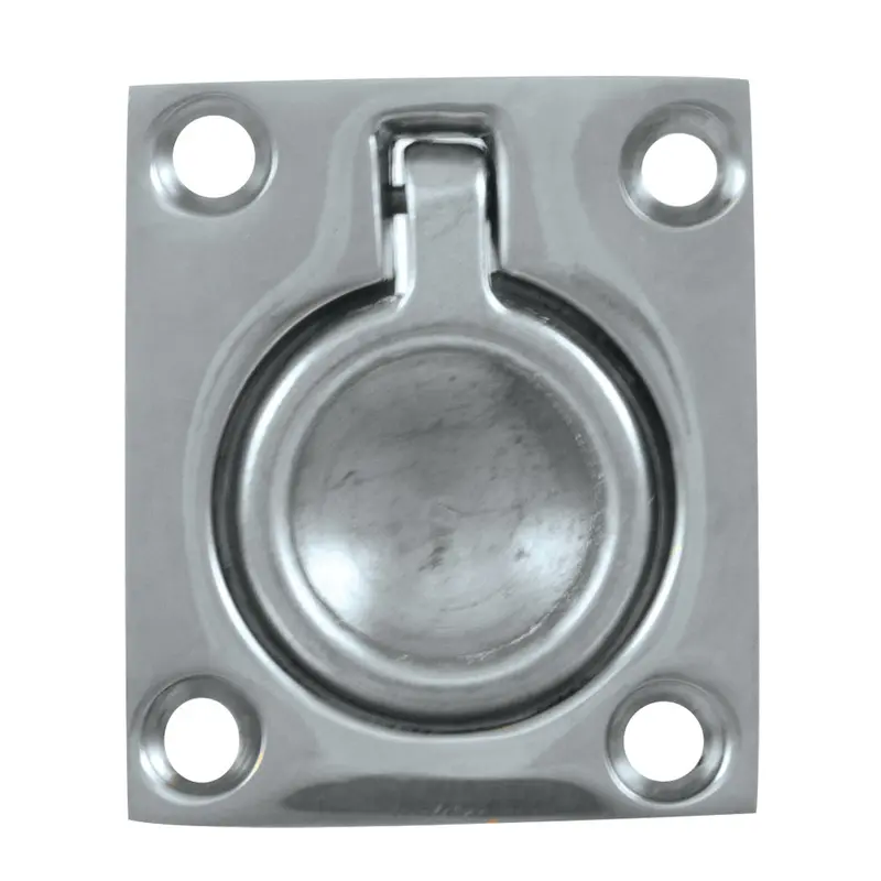Whitecap Flush Pull Ring - Cp/Brass - 1-1/2" X 1-3/4" [S-3360C] 1