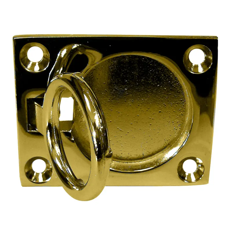Whitecap Flush Pull Ring - Polished Brass - 2" X 2-1/2" [S-3362Bc] 1