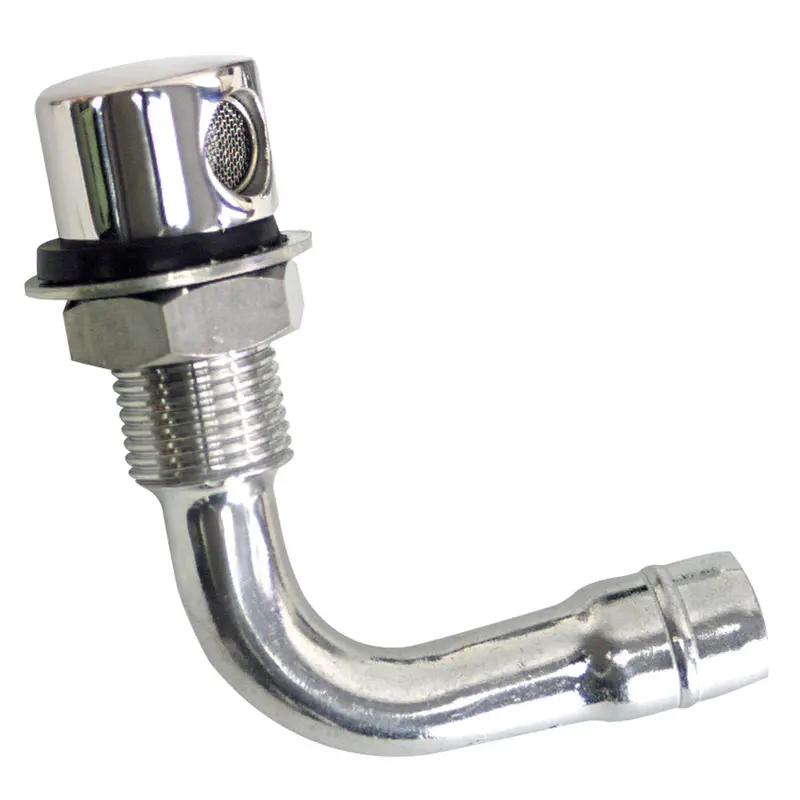 Whitecap Fuel Vent - Round Head, 90 Degree, 9/16" Hose [S-7033C] 1