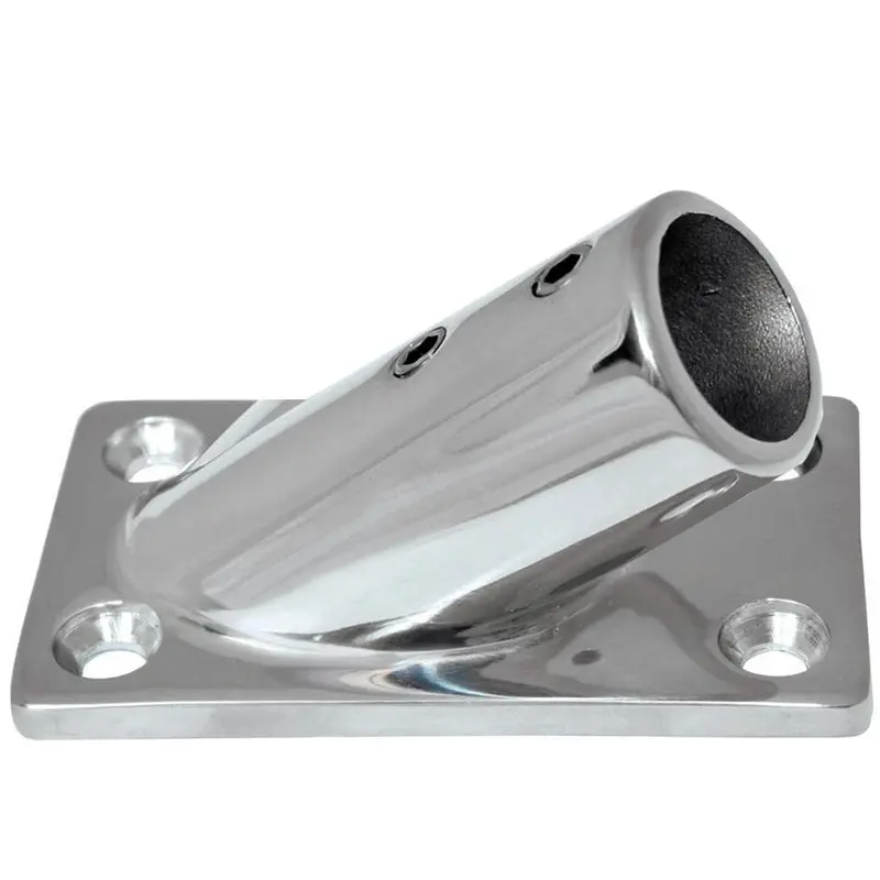 Whitecap " O.D. 30 Degree Rectangle Base Ss Rail Fitting [6078C] 1
