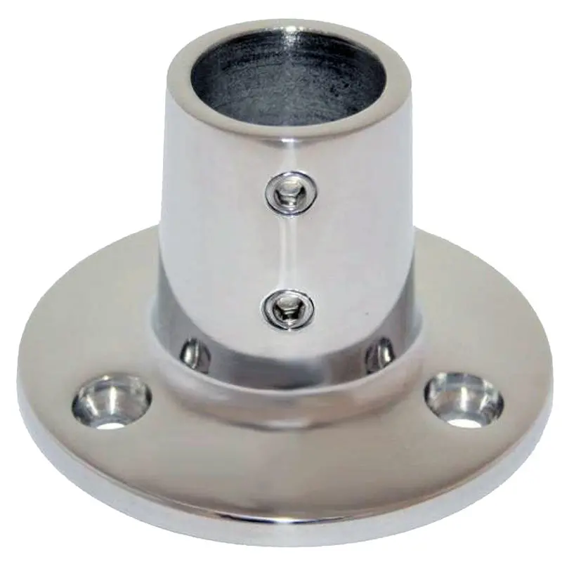 Whitecap " O.D. 90 Degree Round Base Ss Rail Fitting [6039C] 1