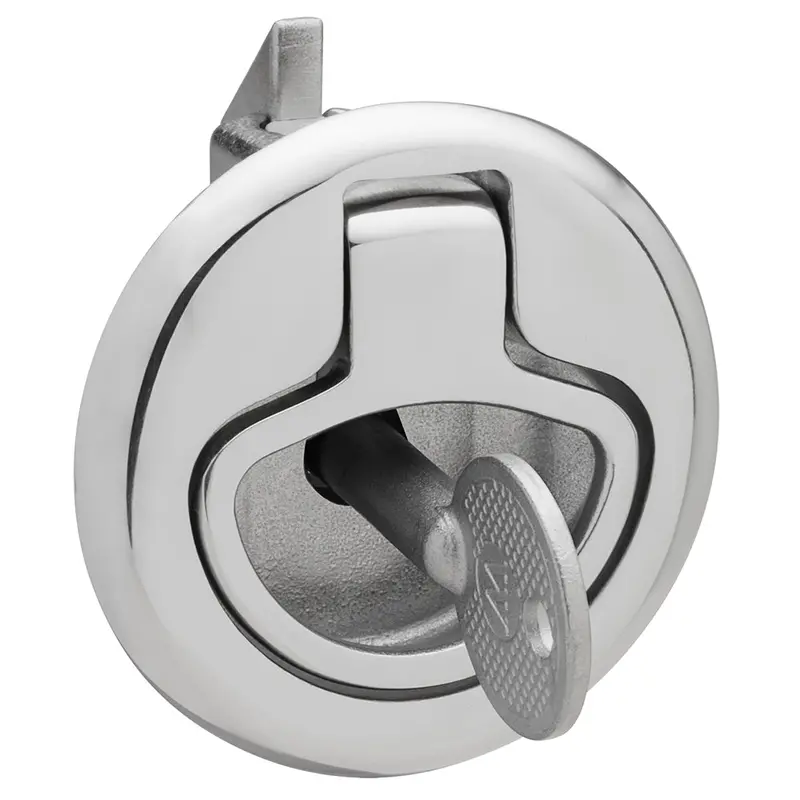 Whitecap Slam Latch Stainless Steel Locking Ring Pull [6136C] 1