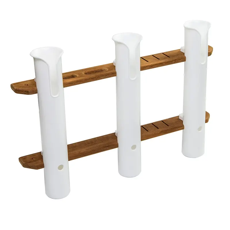 Whitecap Teak 3-Rod Tournament Storage Rack [63449] 1