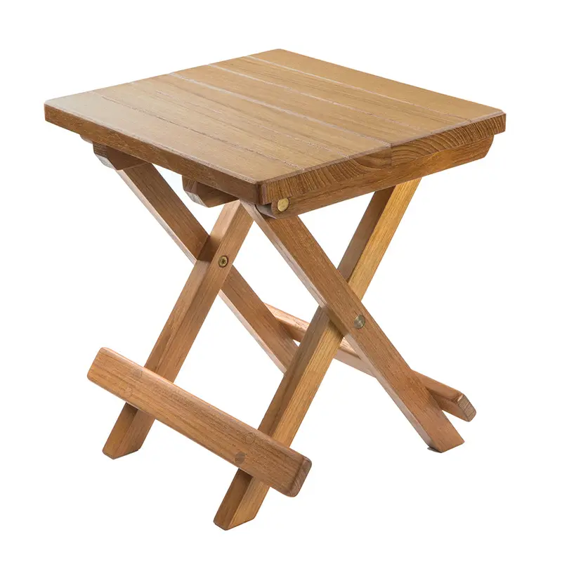 Whitecap Teak Grooved Top Fold-Away Table/Stool [60034] 1