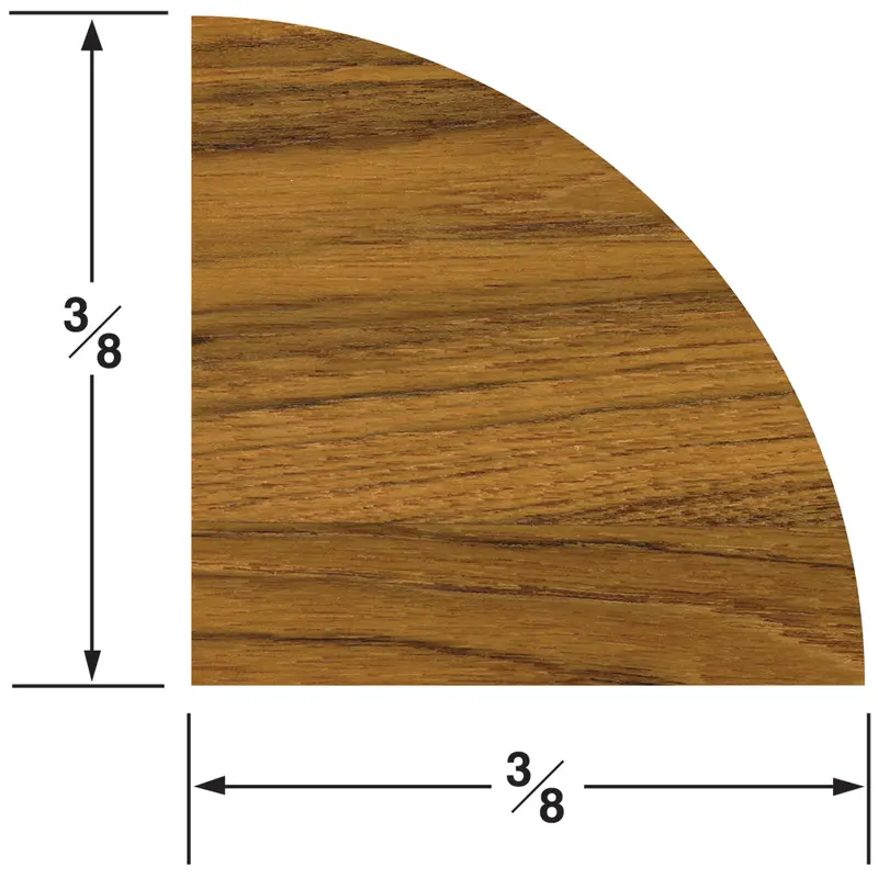Whitecap Teak Quarter Round Molding Small - 5' [60851] 1