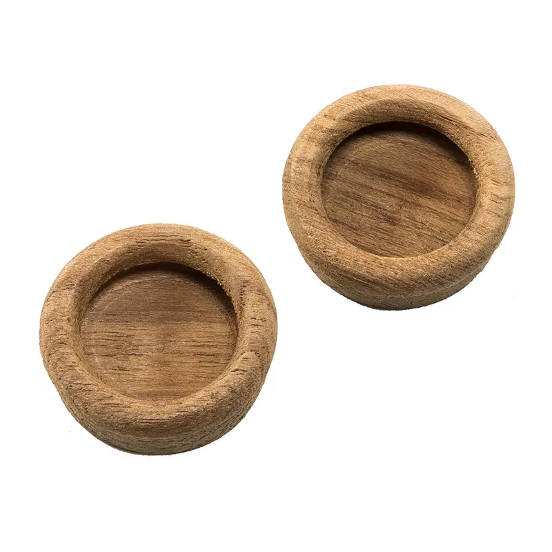Whitecap Teak Round Drawer Pull - 1-3/8" Round - 2 Pack [60127-A] 1