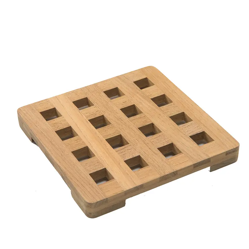 Whitecap Teak Small Square Trivet - 6" [62420] 1