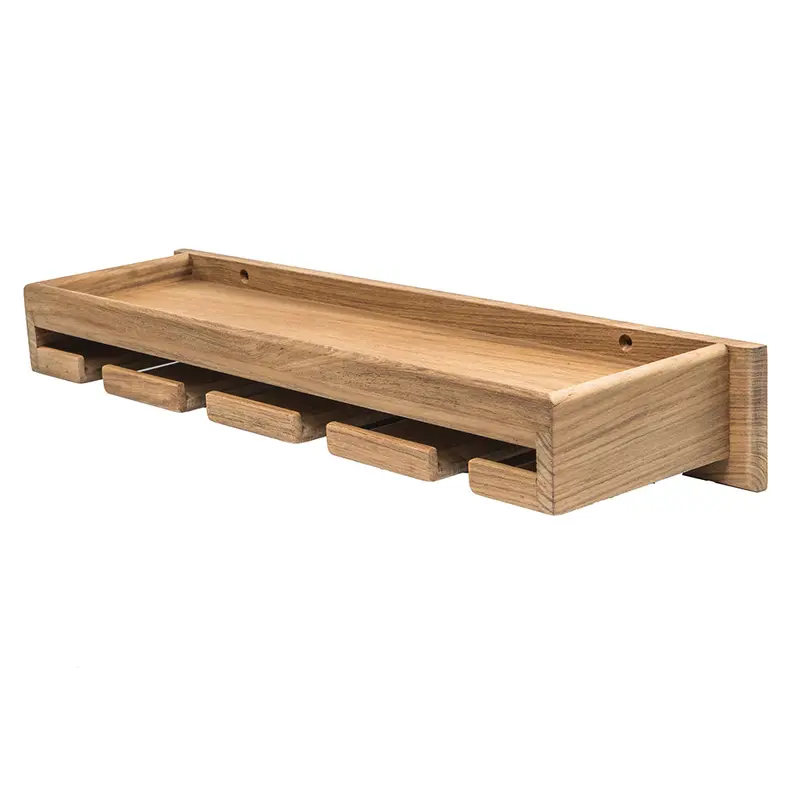 Whitecap Teak Wineglass Rack W/Shelf [62426] 1
