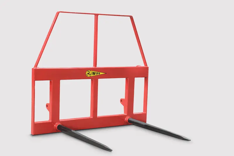 Wifo Equipment Bale Spear Skid Steer ( Double & Single Spare) | Model Bsf Series |  2000 Lbs Max | For Tractor 1